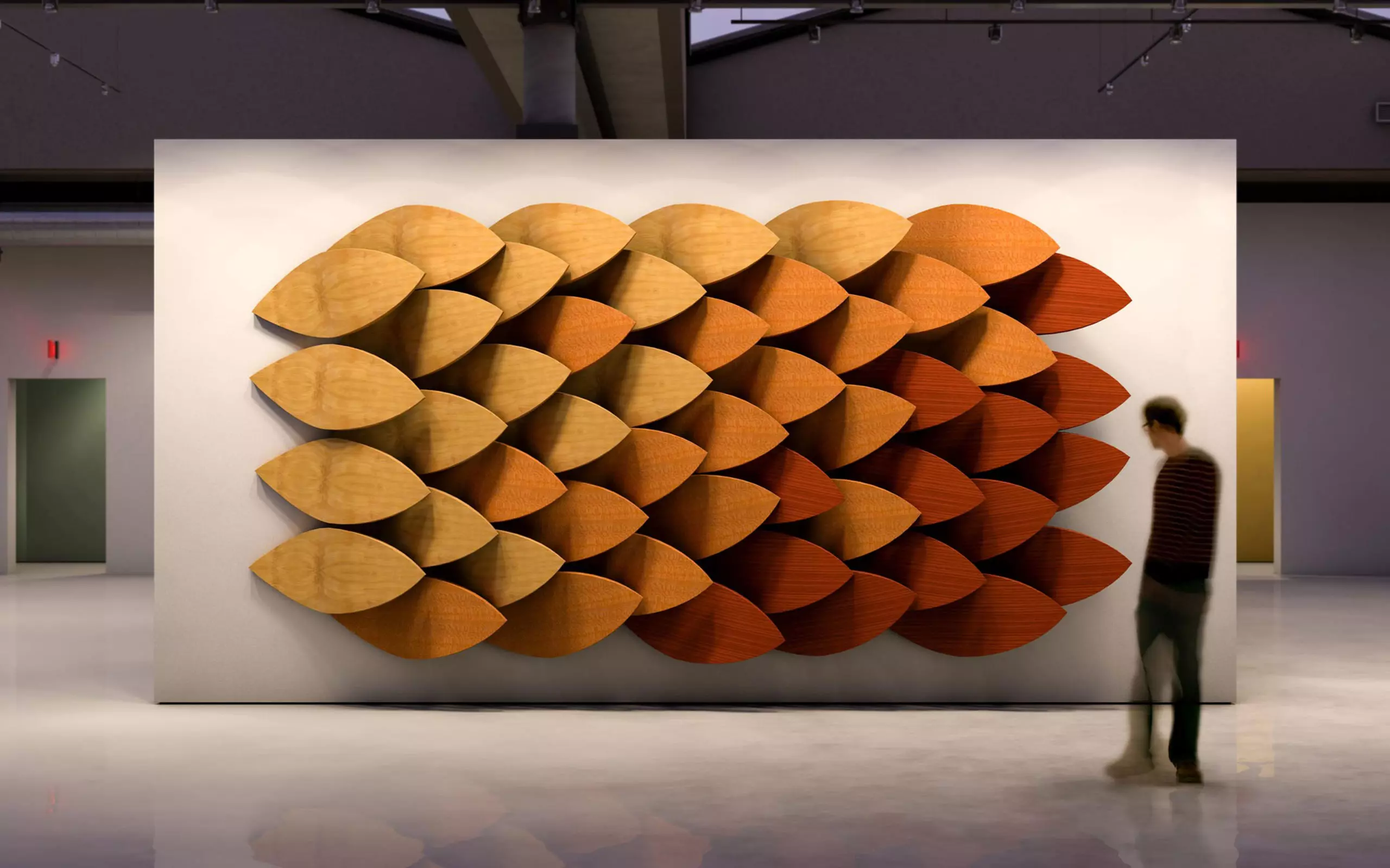 wood acoustic wall panels leaf design 2160 scaled 1